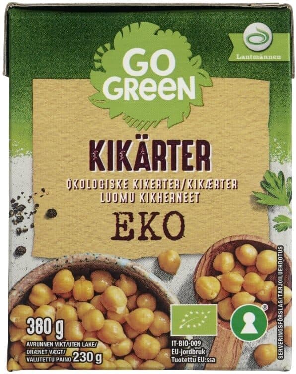 Lantmännen cerealia as Kikerter Økologisk 380g Gogreen packshot